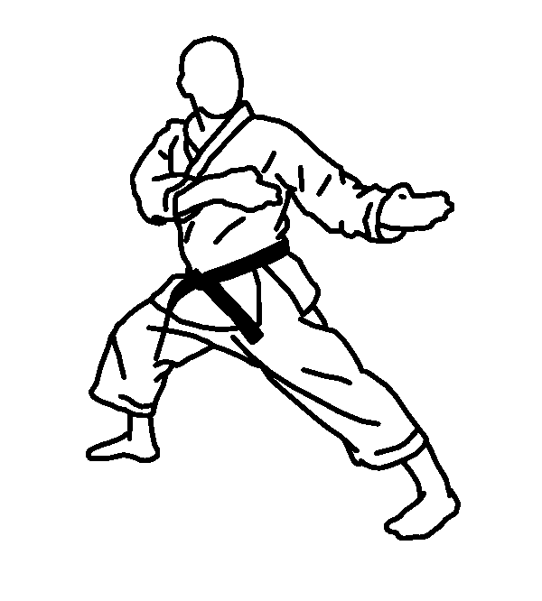 Kokutsu dachi, position arrière