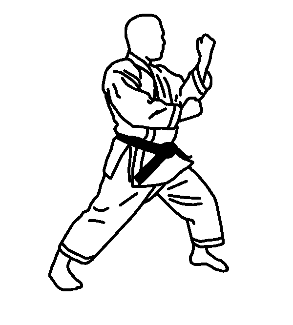Zenkutsu dachi, position avant